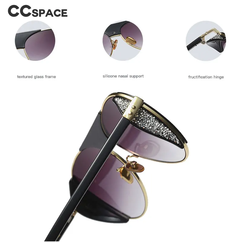 Пилот роскошные солнцезащитные очки с бриллиантами Для мужчин женщин Модные