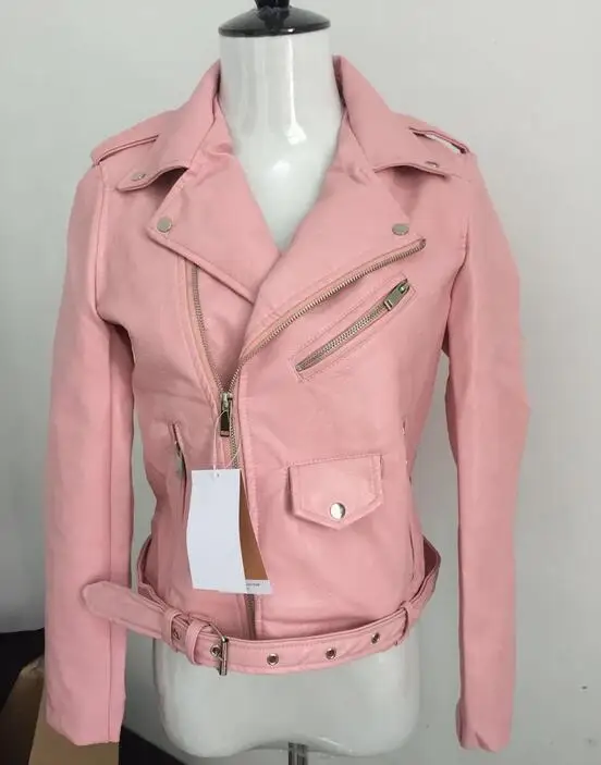 Женская кожаная куртка Xdg100 на молнии яркая новинка женская куртка|women leather
