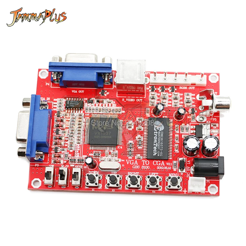 GBS 8100 аркадный конвертер VGA CGA/CVBS/S VIDEO высокой четкости Аркадный Игровой