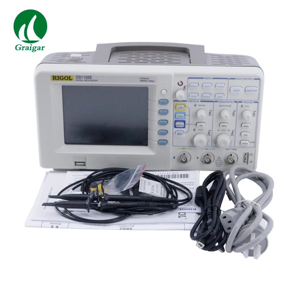 Rigol DS1102E 2 канальный цифровой осциллограф 100MHz 1 ГС/Максимальная частота
