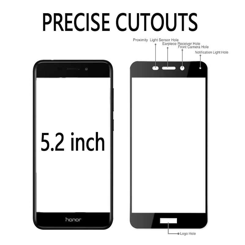 Защитное стекло honor 6c pro для huawei 6 c 6cpro закаленное 2.5d защита экрана 9h защитная