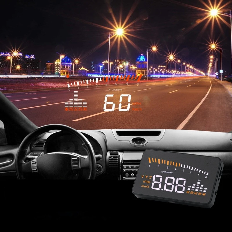 Дисплей Hud, Автомобильный дисплей HUD, Автомобильный дисплей OBD2, автомобильный проекционный спидометр на лобовое стекло, скорость вождения, сигнализация, Автомобильный Gps, измеритель скорости