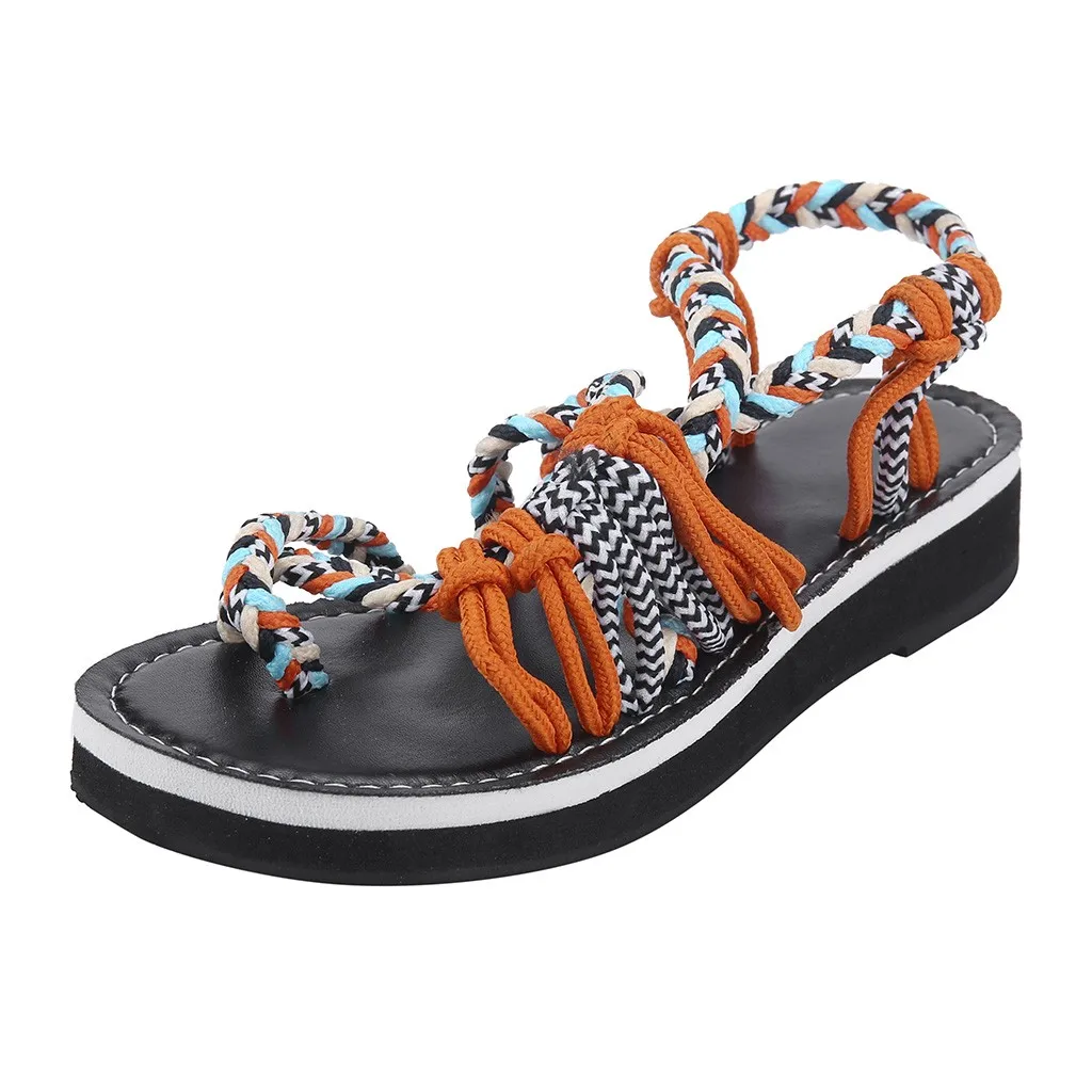 SAGACE/модные летние женские пикантные Нескользящие пляжные сандалии в римском