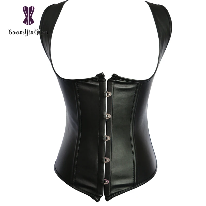 Plus Size Hot Shaper Slimming Waist Shapewear Posture Corrector Steel Boned Underbust Corset Women Leather Vest 804# | Женская одежда