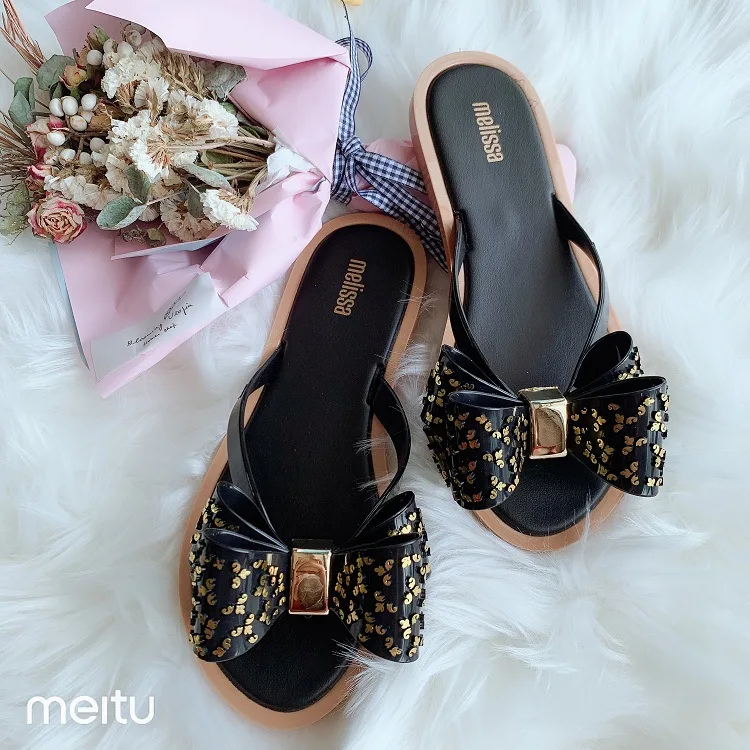 Mini Melissa/корейский стиль Модные женские пляжные сандалии из прозрачного пластика
