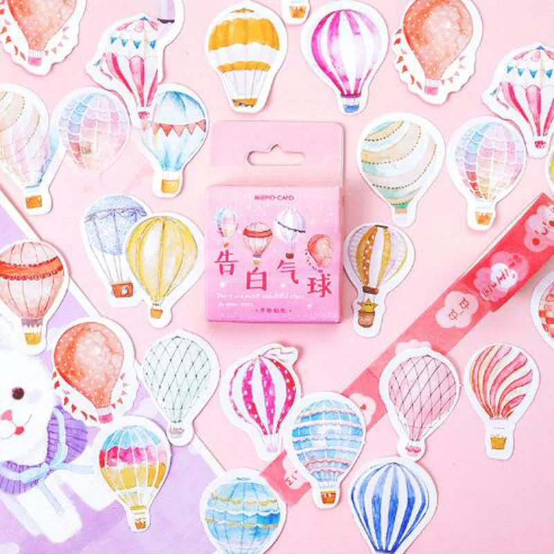 

NEW!!! 46 pcs/box Confession balloon Mini Paper Sticker Decoration Diy Album Diary Scrapbooking Label Sticker Kawaii Stationery