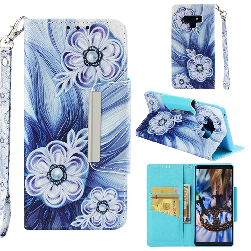 Для huawei Коврики 20 Lite P20 10 Pro Y7 Y9 Y5 2018 P Smart цветок кожаный кошелек перо Эйфелева башня