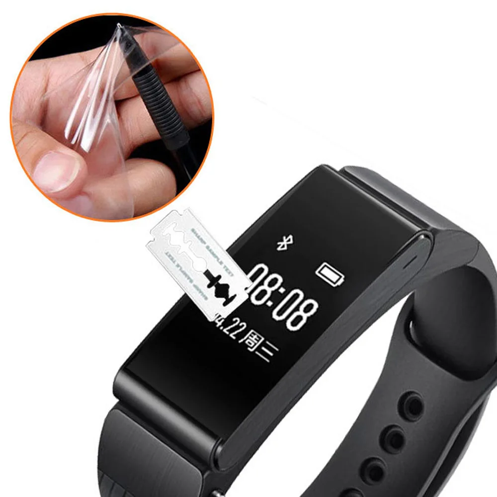3 шт Анти-Царапины мягкая защитная пленка tpu для Huawei talkband B2 Talk Band Смарт-часы Полный