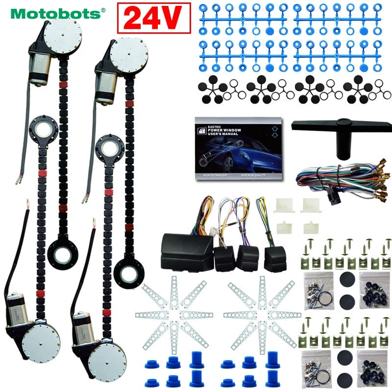 MOTOBOTS 1 комплект DC24V автомобиль/грузовик универсальный 4 двери электронные окна с 8