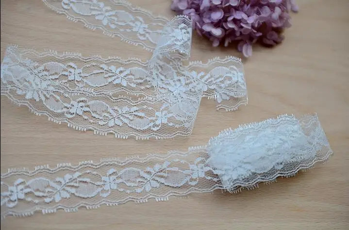 10 метров Высококачественная Белая Кружевная Лента кружевная лента DIY вышитая