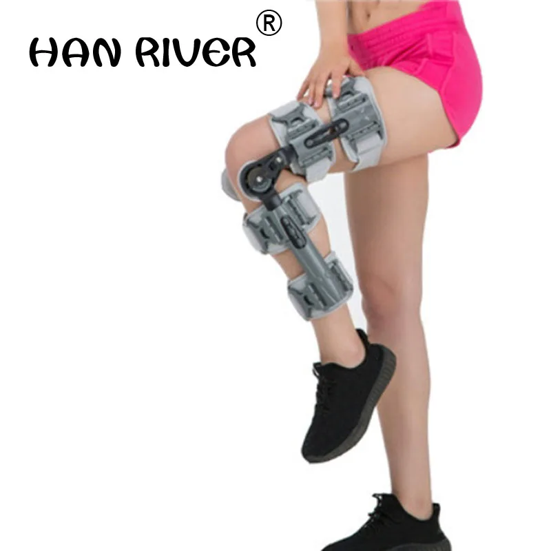 Регулируемый коленный сустав с фиксированными креплениями для защиты от переломов, растяжений связок и послеоперационной реабилитации J2258.