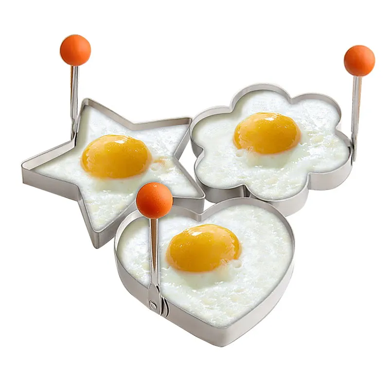Большой размер жареные Блинные яйца форма из нержавеющей стали кухонные