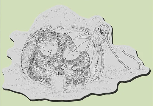 Мышь прозрачные штампы для DIY скрапбукинга/изготовления карт/Детские