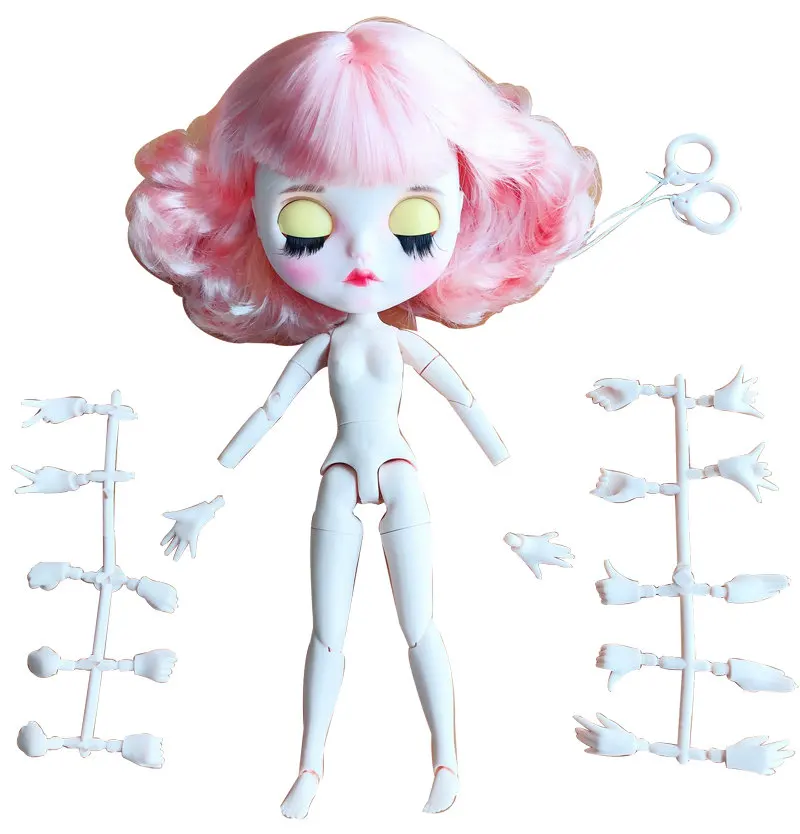 Хорошее качество Blyth 30 см 1" тело шарнир Кукла свободно настроить BJD кукла с джинсами Комбинезоны и мода короткий завиток волос горячий подарок