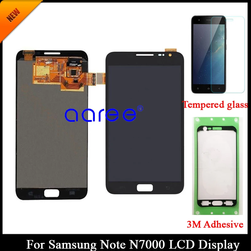 100% протестированный ЖК-дисплей Super AMOLED для SAMSUNG Note N7000 ЖК-экран Samsung I9220 сенсорный