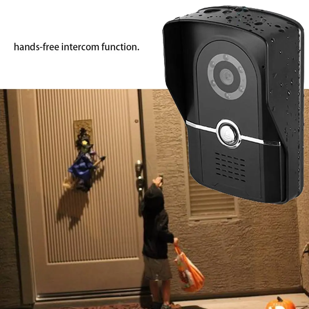 Дюймов 7 дюймов визуальная камера дверной звонок высокое разрешение сенсорный