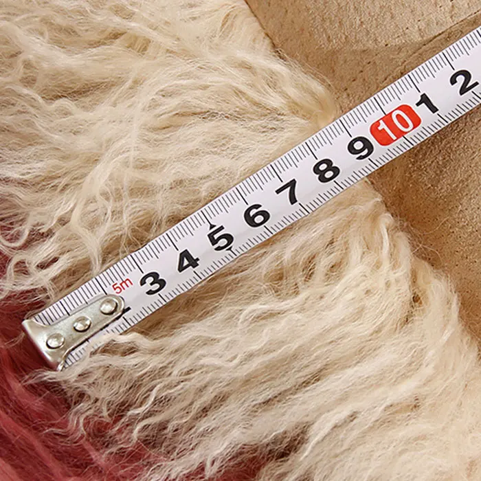 Красочная изготовленная на заказ Подлинная монгольская меховая подушка|mongolian fur