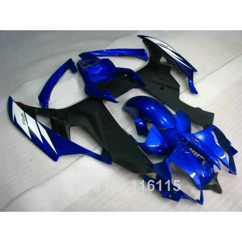 Abs тело комплекты для Yamaha R6 2006 2007 матовый черный синий Обтекатели YZF R6 06 07 литья под давлением полный комплект обтекателей TS-022