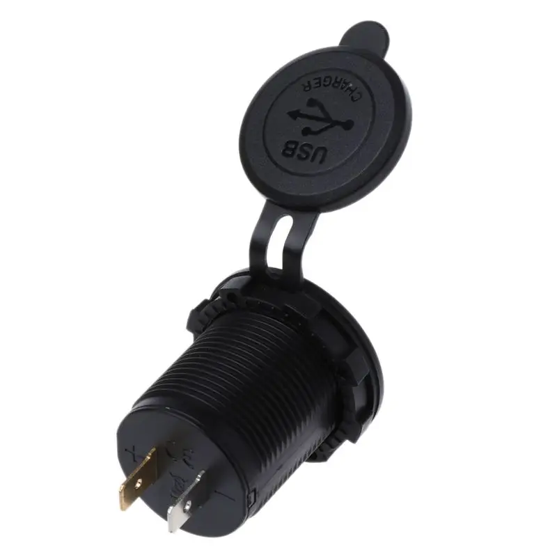 Двойной USB Quick Charge 3,0 светодиодный быстрое зарядное устройство для 12 V/24 V автомобиля лодки мотоцикла SUV автобуса грузовика морского