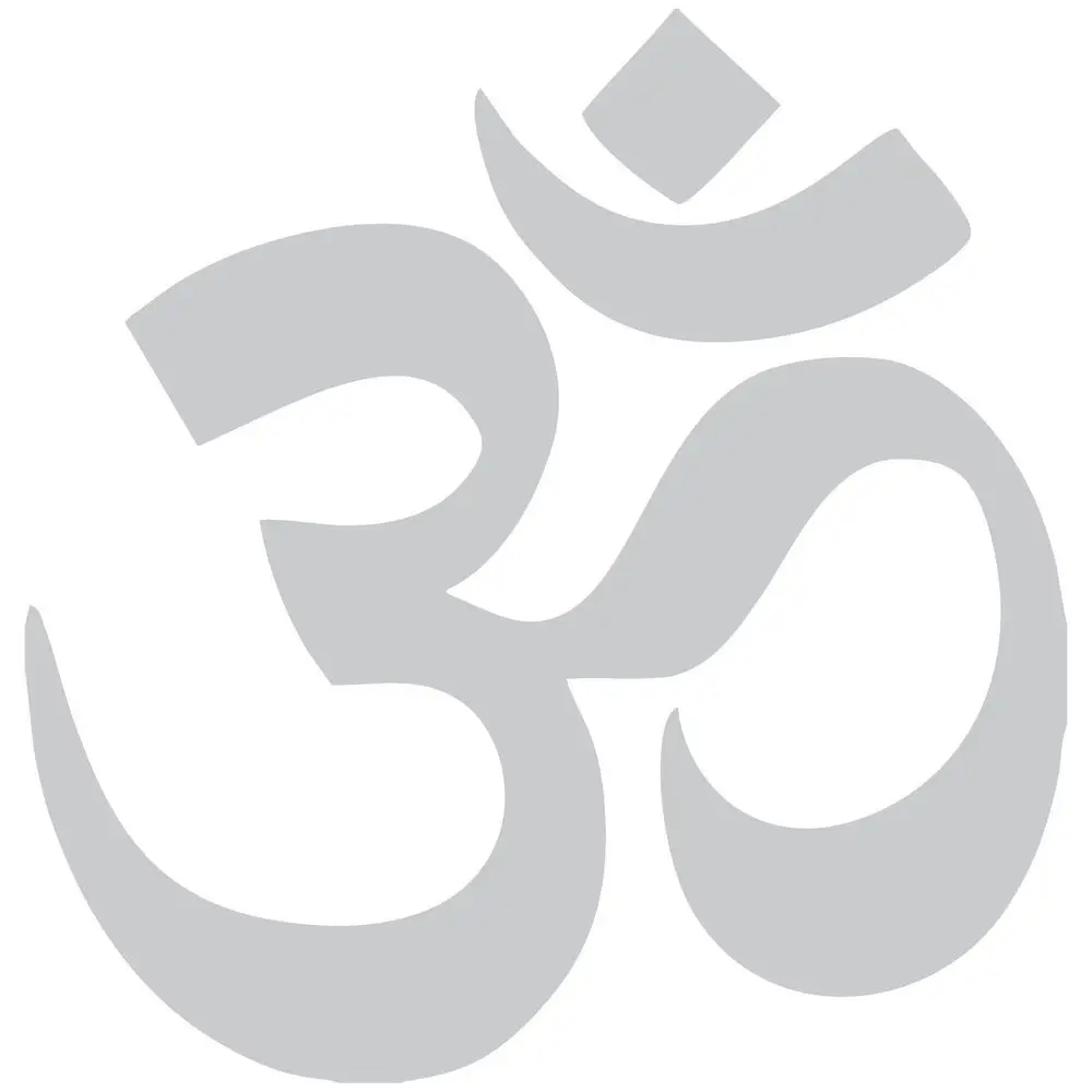 light grey AUM Om Symbol Hinduism духовная Наклейка на стену автомобиля Высокое качество Заводская распродажа прямые наклейки Muraux Wall Art D447 - Цвет: light grey