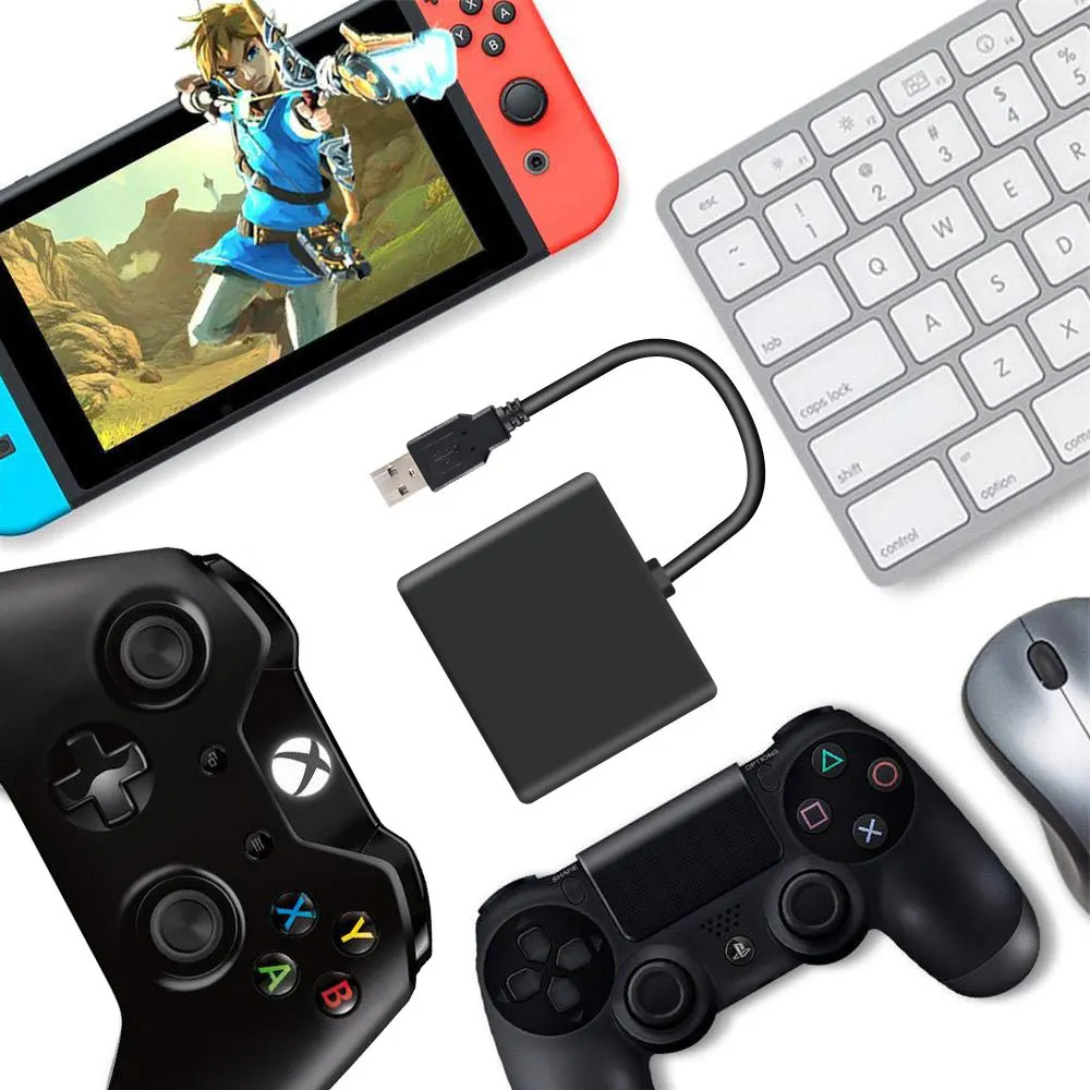 Xbox PS4 NS конвертер клавиатуры мышь для переключателя один rendydos проводной