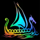 Виниловая наклейка на стену с изображением корабля Северной мифологии