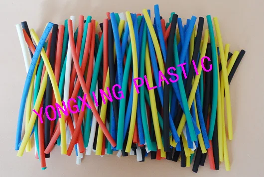 

140pcs 1.5mm PVC heat shrink tubing 2:1 red yellow blue green black white transparent each 20pcs
