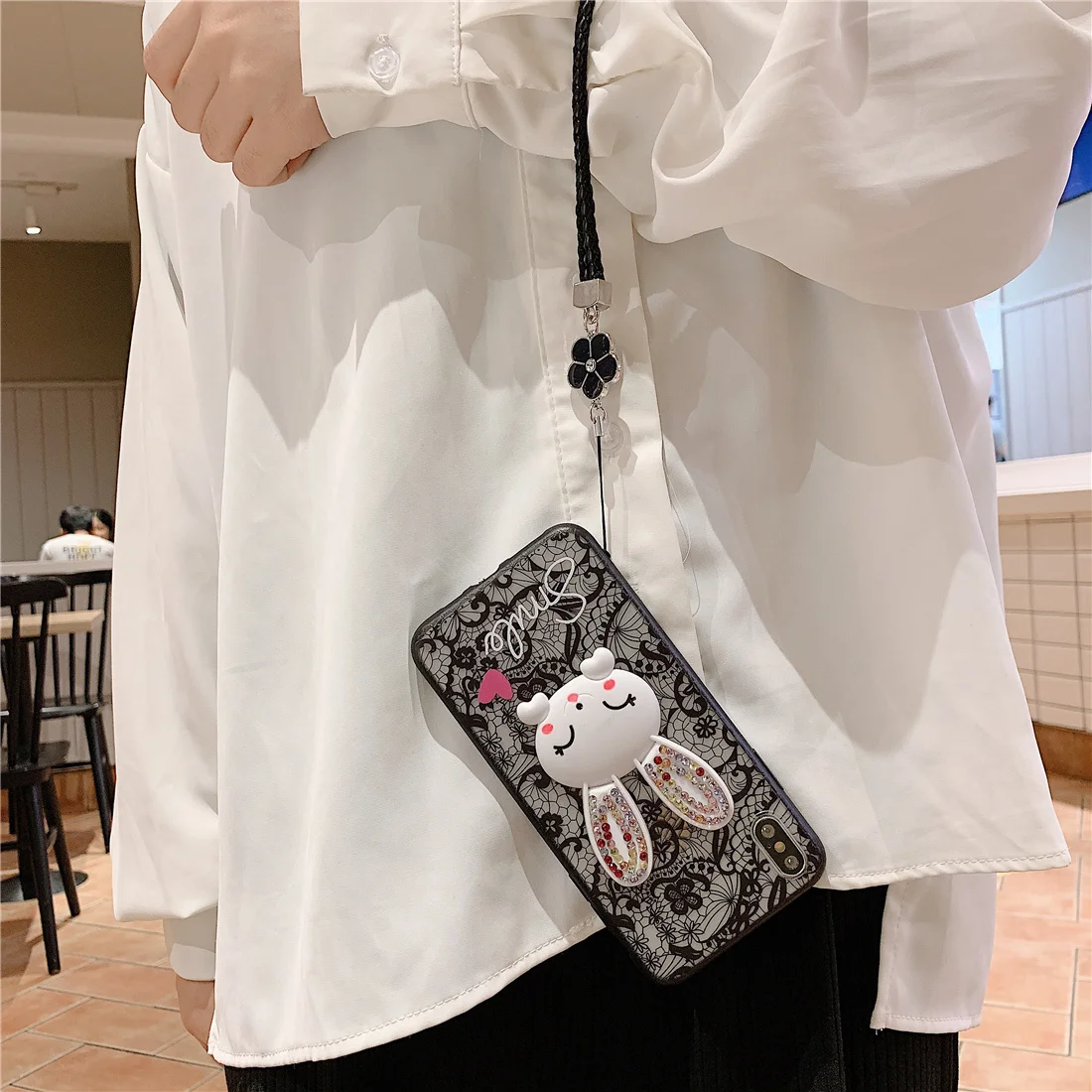 Чехол для Samsung Galaxy J6 J4 Plus 2018 Coque J 6Plus 4 J600 J610 J415 J400 FN DS G Прекрасный стенд веревка Bling