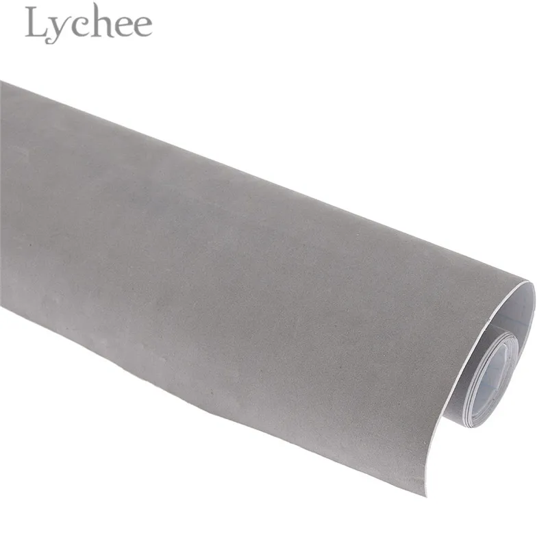 Lychee Life 2 м x 45 см самоклеющаяся бархатная ткань высокого качества Флокированная швейная ткань DIY материалы ручной работы для одежды - Цвет: 6