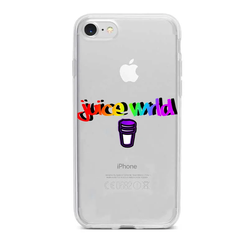 Мягкий силиконовый чехол Juice Wrld для iPhone11 11Pro 11ProMax X XR XS Max 6 7 8Plus | Мобильные телефоны