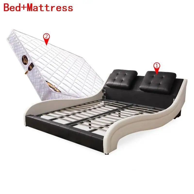 Мобильный для дома Letto Кастелло номер Bett Matrimonio каркас кожаный Mueble De Dormitorio мебель