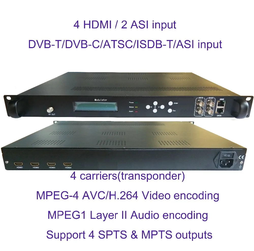 4 переносчика 1080P мульти HDMI для детской/DVB T/ATSC/детской лампы модулятор кодировщика