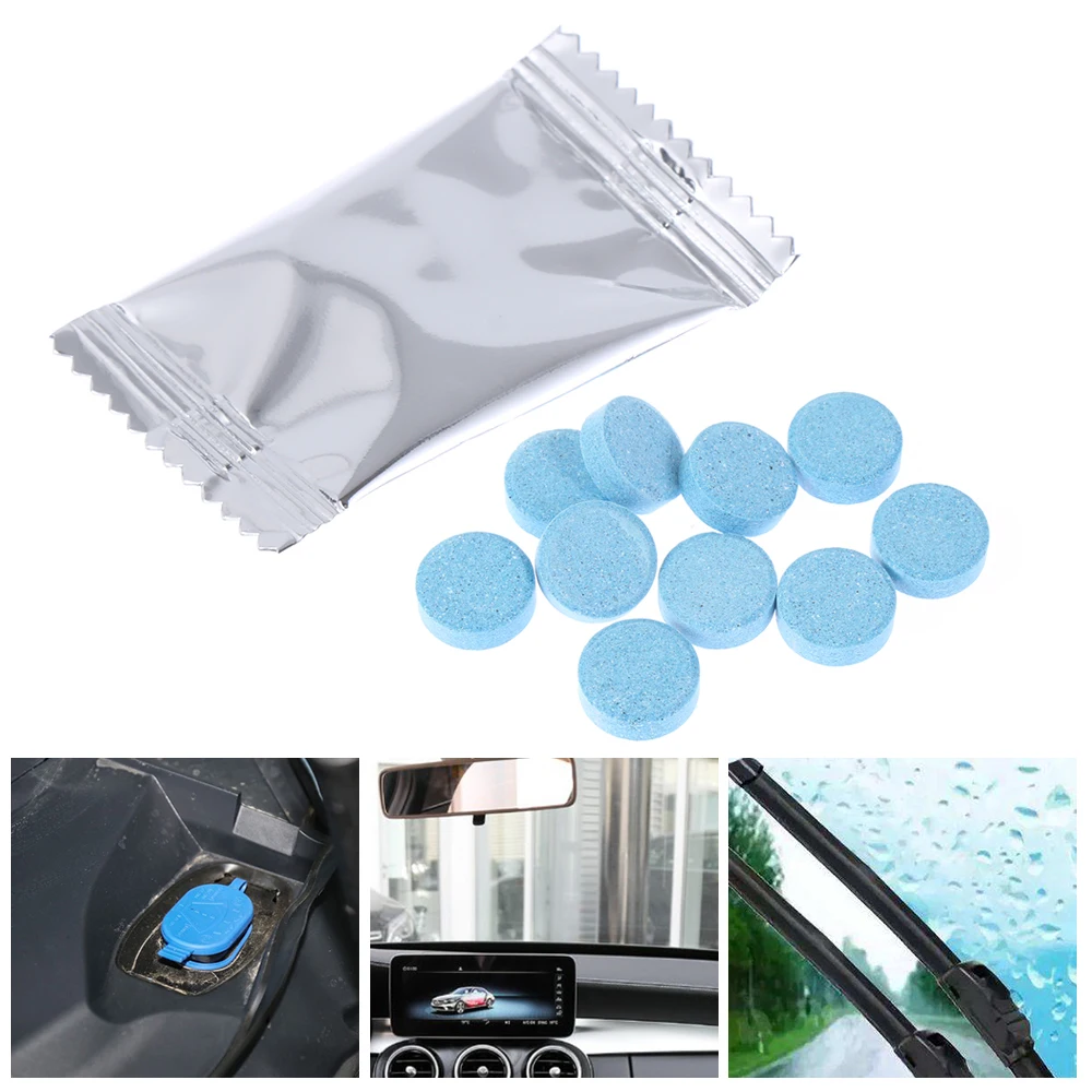 10 Pc Auto Car Windshield Cleaner Glass Wash Cleaning Concentrated Effervescent Tablets Solid Wiper Wholesale | Автомобили и