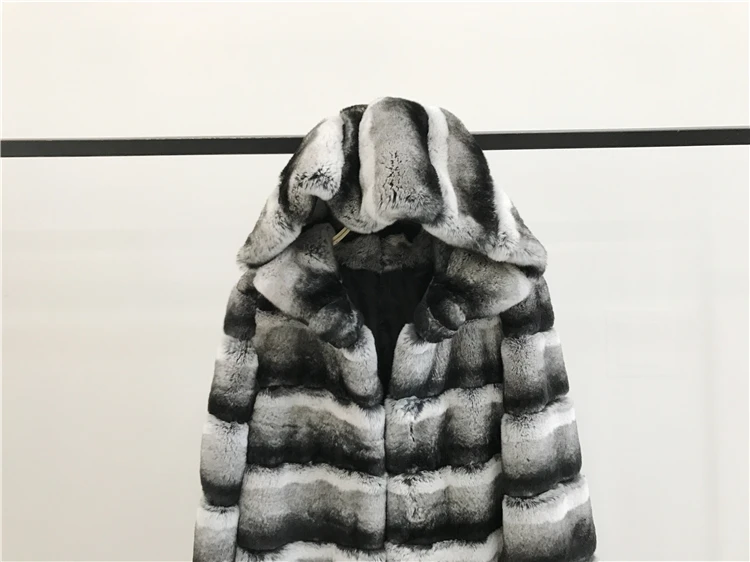 Зимняя женская куртка на каждый день из 2019 натурального меха кролика Рекс