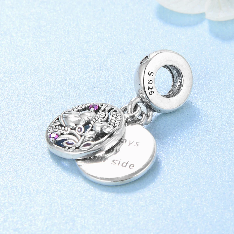 925 пробы с изображением обезьян и птиц серебро всегда по вашему saide изящные