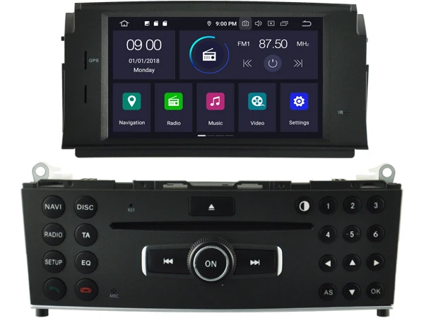 DE В наличии! WITSON Android 10 Octa core PX5 автомобильный DVD плеер для Mercedes Benz C200 C180 W204 2007 GPS
