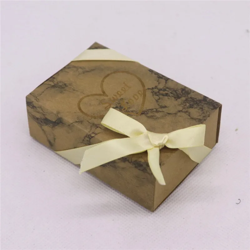 box as pic 8,4*5,8*3 см, новинка, горячая Распродажа, белый/коричневый цвет, дизайн, печатная Подарочная коробка, сделай сам, ручная работа, любовь, свадьба, подарок, мыльница для детского душа - Цвет: box as pic