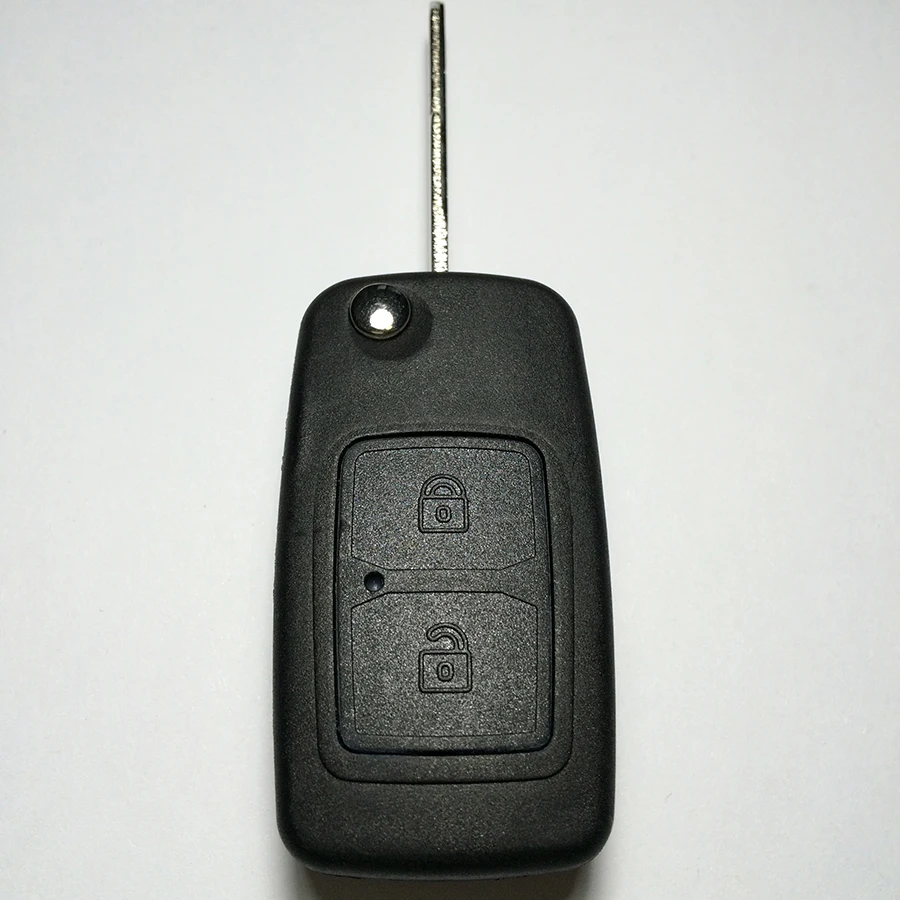 Складной 2 кнопочный дистанционный ключ для Chery Tiggo 433 МГц/315 МГц с необработанным
