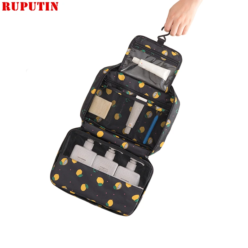 RUPUTIN Hanging Travel Cosmetic Bag Women Zipper Make Up Bag High Capacity Makeup Case Handbag Organizer Storage Wash Bath Bags hanging travel cosmetic bag women zipper make up bags oxford high capacity makeup case handbag organizer storage wash bag