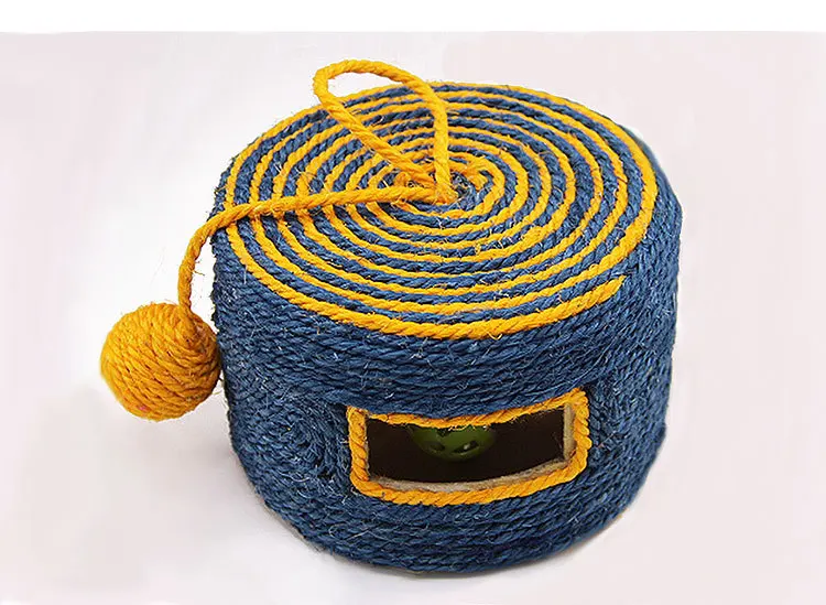 Шарики для кошек Sisal износостойкие тканые валики в виде бургеров с двумя