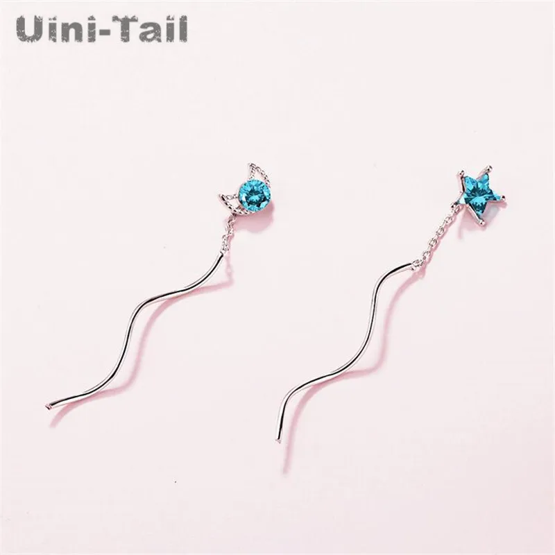 Uini-Tail Горячая новинка 925 пробы Серебряный темперамент асимметрия небольшой
