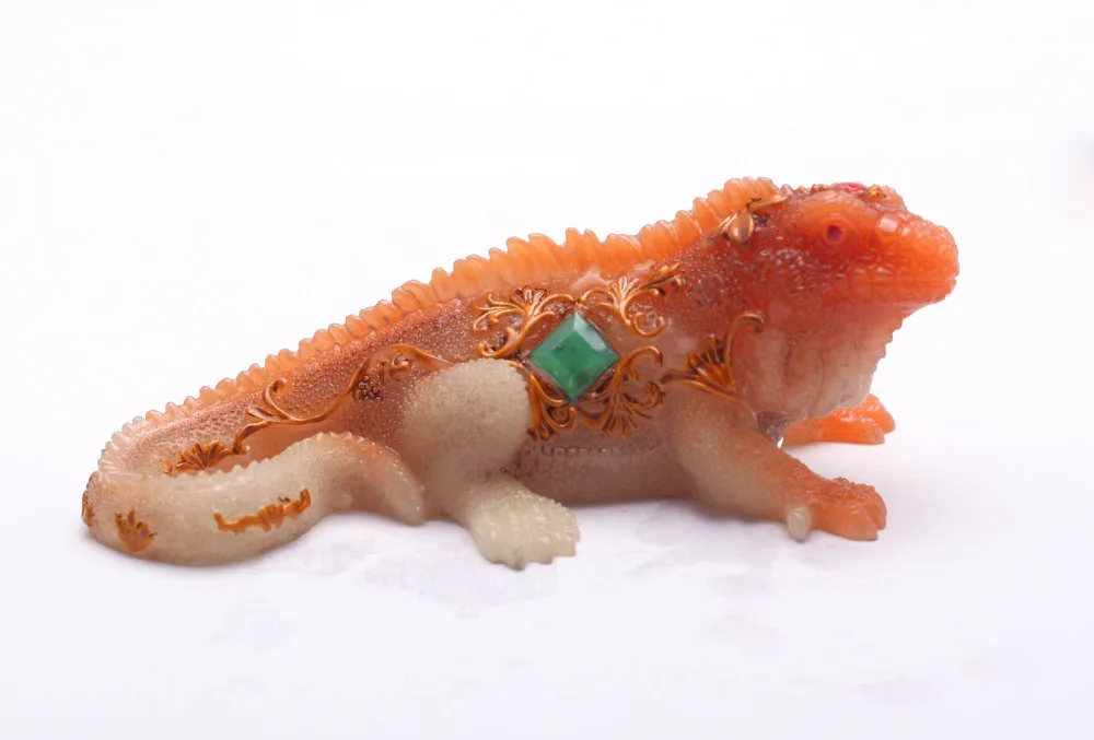 Allochroic талисман желтый хамелеон орнамент чай питомца изменит цвет новые подарки