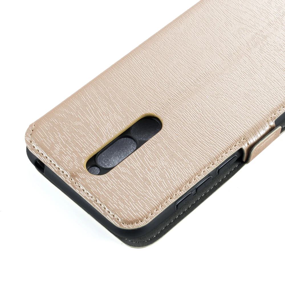 Чехол из искусственной кожи для телефона Meizu M6T флип кейс 15 чехол книги с окошком