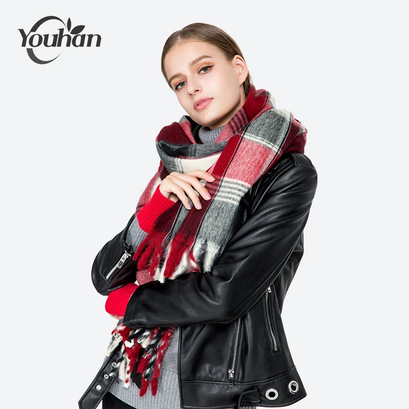 Youhan 2018 Для женщин шарф Стильный кашемировый кисточкой теплый Одеяло леди