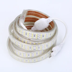 276 светодиодный sm SMD 2835 Светодиодный светильник 220В 240В водонепроницаемый трехрядный светодиодный светильник на веревке теплый белый домашний декоративный светильник