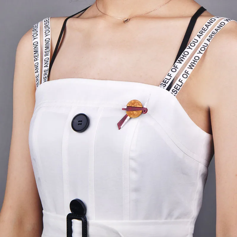 Милый акриловый Хаммер FUNMOR Броши с птицами ручная работа булавки для корсажа в