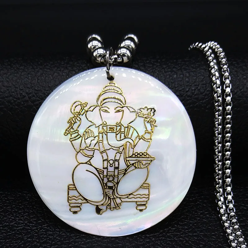 2022 модное ожерелье со слоном и Богом из нержавеющей стали цепочка женское