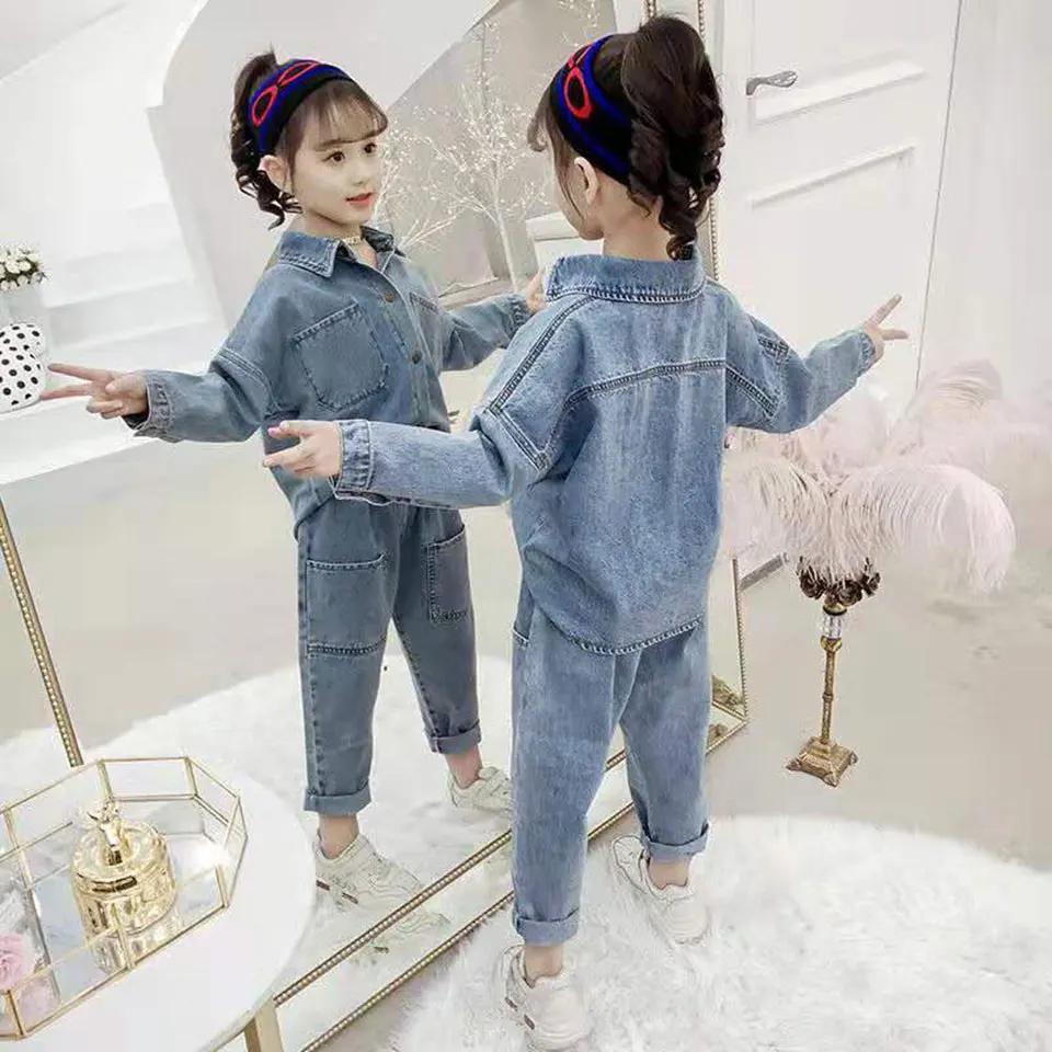 Модные детские комплекты одежды комплект для маленьких девочек 4 6 8 10 12 13 лет