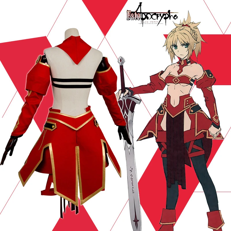 Костюм для косплея Fate/Apocrypha FA Fate/stay night костюм Мордред Красной саблей летние