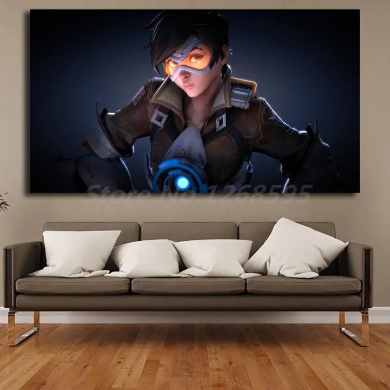 Tracer Overwatchs художественные работы 4K обои настенные Холст Плакаты печать картины